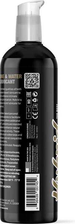 Actual product image Swiss Navy Hybrid - Premium Silicone and Water Hybrid Lubricant - 8 fl oz / 237 ml (237 ml)