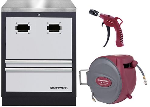 Kraftwerk Schrank Kabelaufroller+rostfreie Set (Metal)
