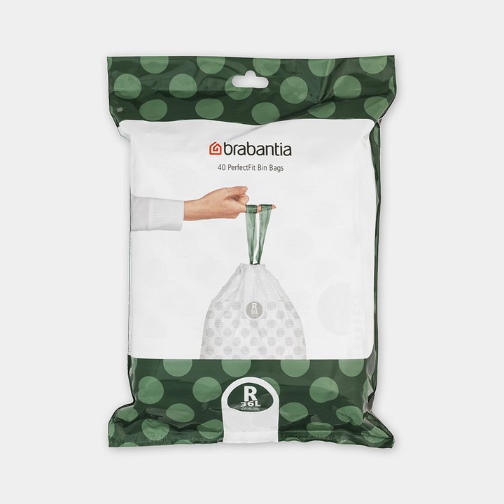 Actual product image Brabantia PerfectFit garbage bag type R, 36 L, 30 pcs. (40 x, 36 l)