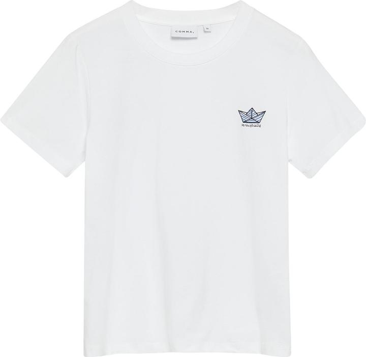 Produktbild Comma T-Shirt Basic Fit T-Shirt mit Artwork (48)