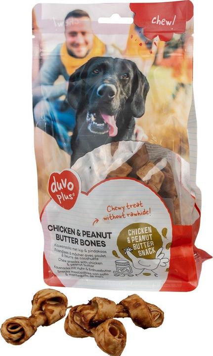 Actual product image Duvoplus Chick. & Peanut. bones S, 6 cm, 20 pces, 330 g (20 pcs., 330 g)