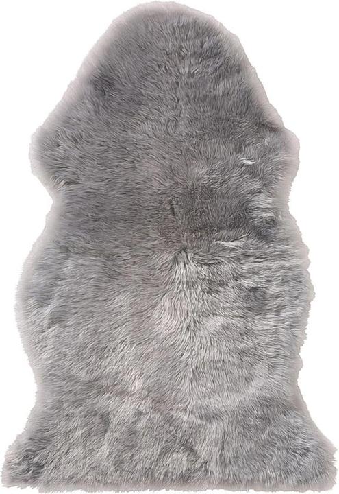 Image du produit Natura Punto Véritable peau de mouton, moelleuse et très douce, grise, 90 x 60 cm (90 cm)