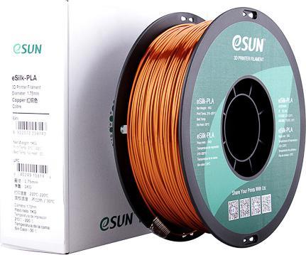 Produktbild eSUN eSilk-PLA 1,75mm Copper 1kg 3D Filament (PLA, 1.75 mm, 1000 g, Kupfer)