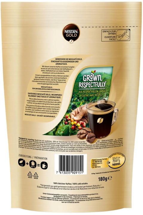 Image du produit Nescafé Gold De Luxe sachet café soluble (180 g)