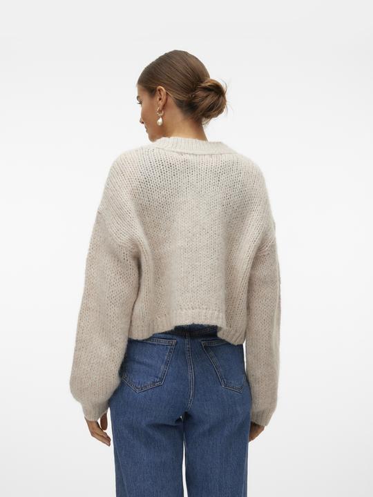 Produktbild Vero Moda V-Ausschnitt Ballonärmel Strickjacke Strickjacke (M)