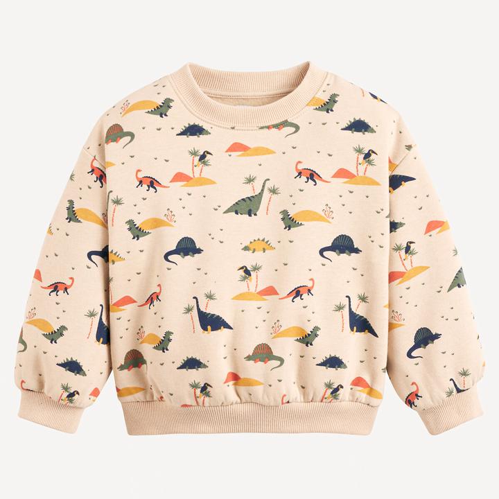 Immagine prodotto La Redoute Collections Sweatshirt mit Rundhals und Dino-Print (92)