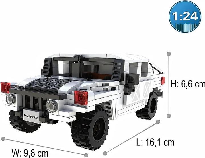 Immagine prodotto Cada Humvee 1:24 weiss Bricks