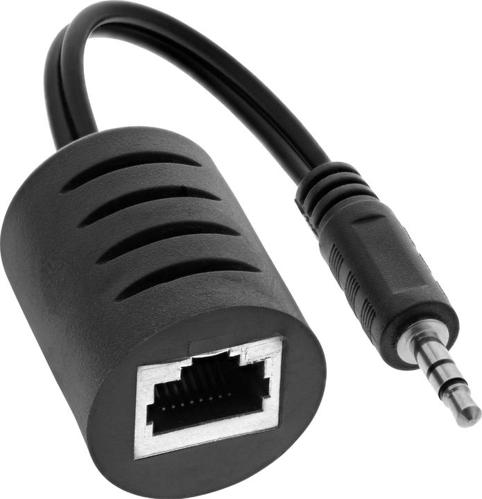Produktbild InLine Audio-Adapter - RJ-45 (W) bis Stereo Mini-Klinkenstecker (M)