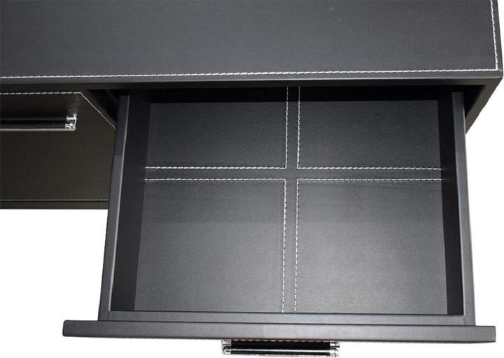 Image du produit Jet-Line Bureau PITTSBURGH noir Meubles de bureau Bureau de direction (220 x 185 x 76 cm)