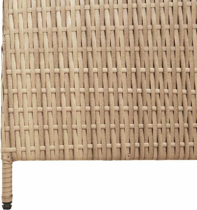 Produktbild vidaXL Raumteiler 3-teilig Faltbar Beige 146x200 cm Poly Rattan