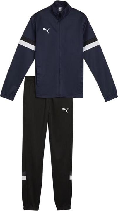 Produktbild Puma Team Rise Trainingsanzug für Kinder marineblau-schwarz 658655 06 (164)