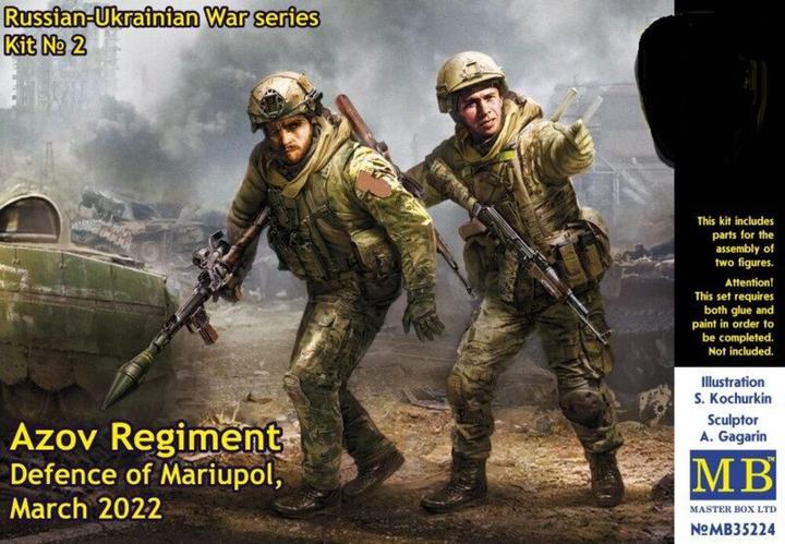 Immagine prodotto Master Box Serie della guerra russo-ucraina, Kit n. 2.Reggimento Azov, difesa di Mariupol, 20 marzo