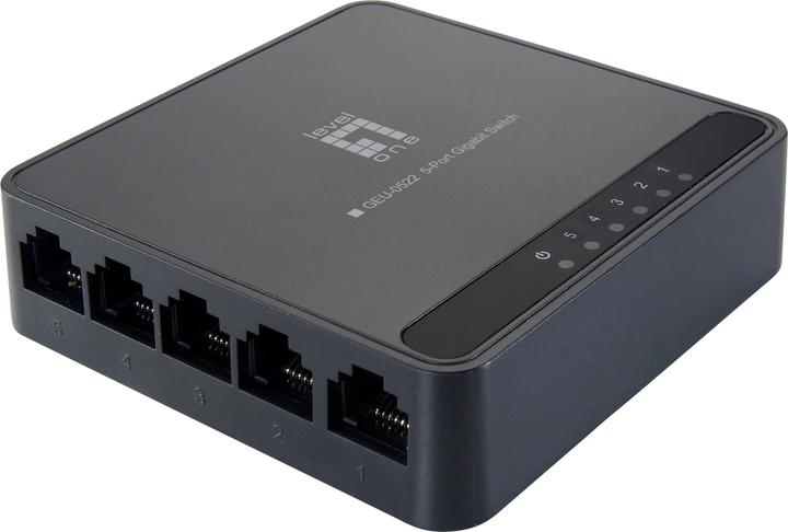 Immagine prodotto LevelOne GEU-0522: switch Gigabit a 5 porte (5 Porti)
