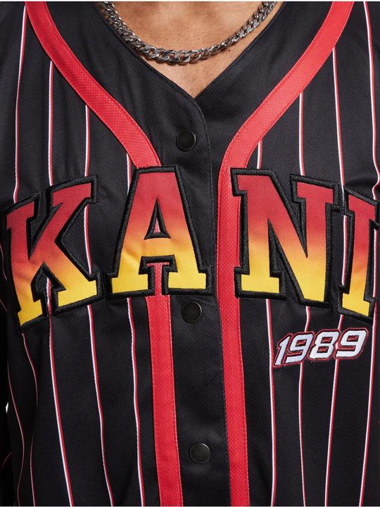 Produktbild Karl Kani KM233-003-1 KK Serif Pinstripe Baseball Shirt (S)