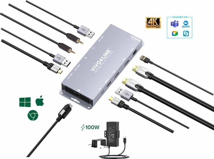 Actual product image Vivolink Vlusbchub3 (USB-C, 7 Ports)