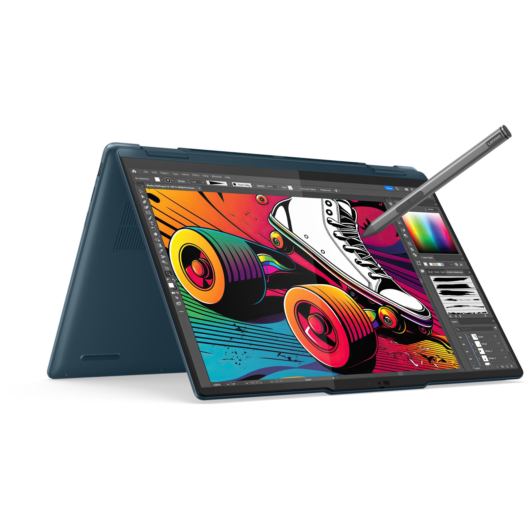 Thumbnail - Lenovo Yoga 7 2-in-1 (14", Intel Core Ultra 7 155H, 32 GB, 1000 GB, DE), Notebook, Türkis