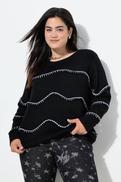 Actual product image Angel of Style Pullover, Straight Fit, Wellenmuster (54)
