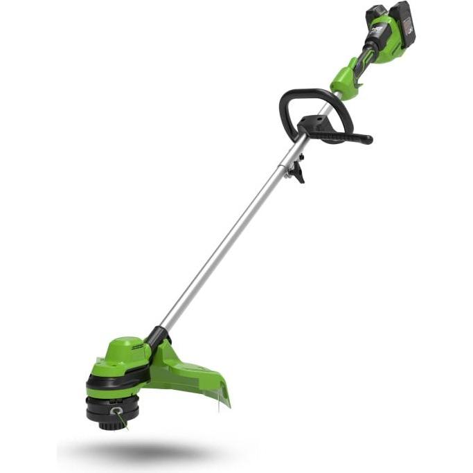 Greenworks, Decespugliatore, GD24X2LT Trimmer med ekstra håndtag 2x24V - uden batteri og lader - Senza batteria e c