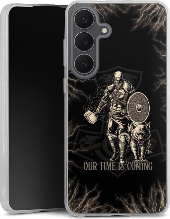 Produktbild DeinDesign Silikon Hülle für Samsung Galaxy S25 FE Handyhülle Case Smartphone Schutzhülle Serienmotiv Vikings (Samsung Galaxy S25 FE)