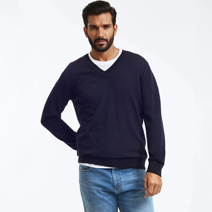 Produktbild La Redoute Collections Pullover mit V-Ausschnitt (XXL)