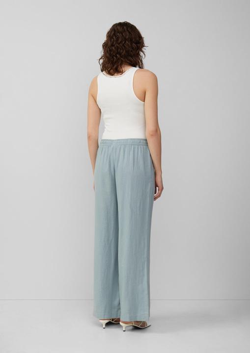 Produktbild S.Oliver Hose Leinenmixhose mit Gummizug und weitem Bein (W36/L32)