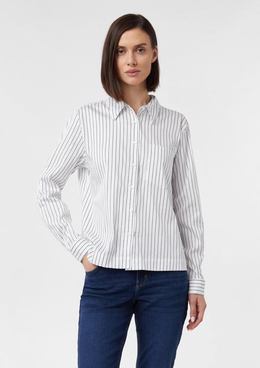 Immagine prodotto Comma Bluse Streifenbluse aus Baumwollstretch mit Leo-Detail (44)