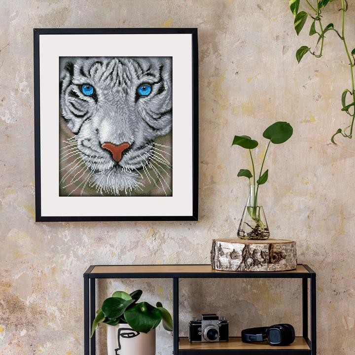 Actual product image Diamond Dotz Diamond Painting White Tiger