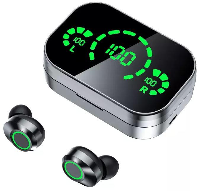 PhoneLook Ecouteurs sans fil Bluetooth In-Ear YD03 BT 5.3 Hifi stéréo LED avec étui de chargement (20 h, Sans fil)