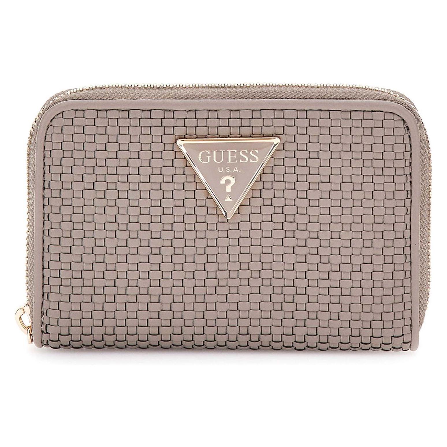 Guess, Damen, Portemonnaie, Phaedra Slg Medium Zip Around Wallet, Braun