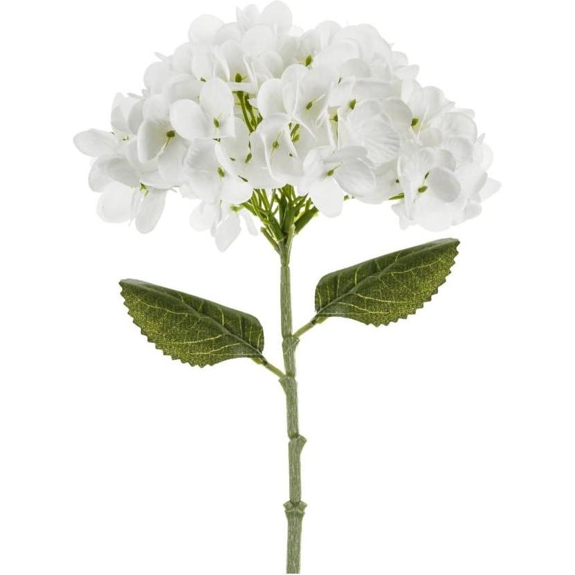 Partydeco, Pianta artificiale, Künstliche Hortensie - Weiss (35 cm)