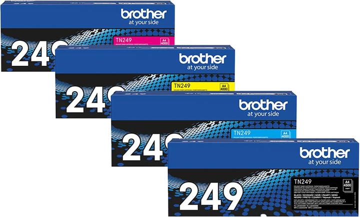 Produktbild Brother Original Toner SET TN249/TN-249 Set mit allen vier Farben (BK, C, M, Y)
