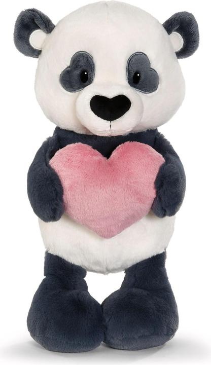 Actual product image NICI 62609 Kuscheltier Love Panda mit Herz 25cm schlenkernd (25 cm)