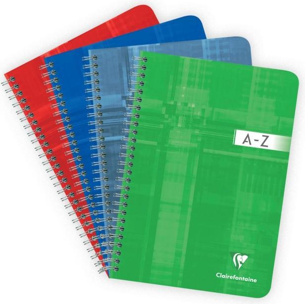 Produktbild Clairefontaine Spiralheft mit Register A -Z (A5, Kariert, Weicher Einband)