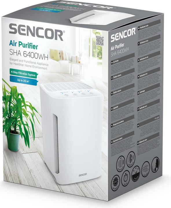 Produktbild Sencor SHA 6400WH Luftreiniger 20 m² 60 W Weiss