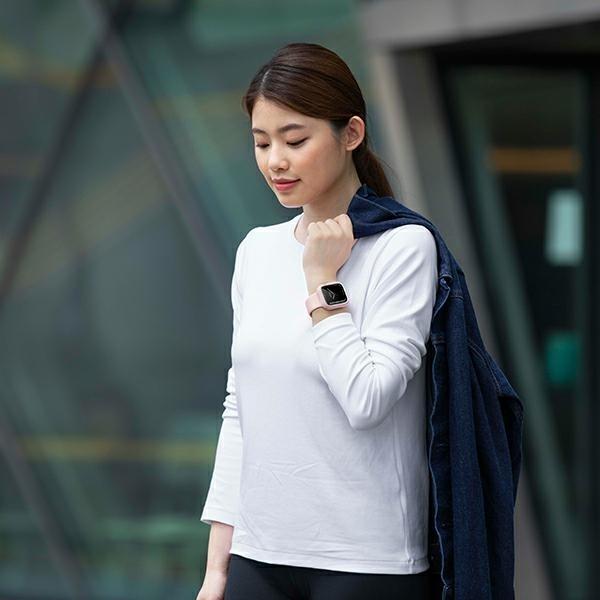 Produktbild Uniq etui Moduo Apple Watch Series 4/5/6/7/8/SE 44/45mm różowy-biały/blush-white
