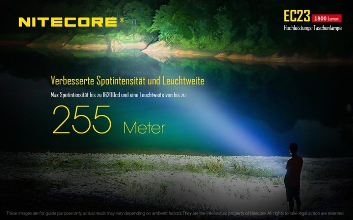 Actual product image Nitecore Ec23 (12.90 cm, 1800 lm)
