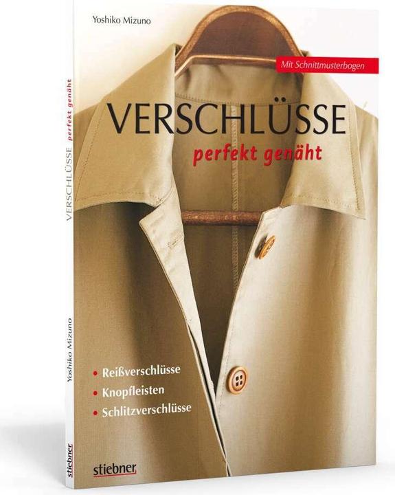 Produktbild Verschlüsse perfekt genäht (Deutsch, Yoshiko Mizuno, 2015)