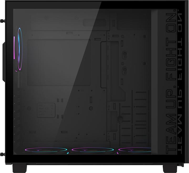 Actual product image Gigabyte AC400G PC Case Full-Size Tempered Glass Side Panel With 2xUSB 3.0 Pre-installed 4 ARGB & PW (ATX, mATX, Mini-ITX)