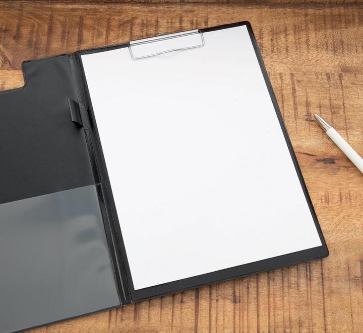 Image du produit Maul Porte-blocs en poly, couverture en film PP, noir DIN A4, en carton avec couverture en film