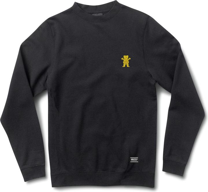 Actual product image Grizzly OG Bear Embroidered Crewneck (S)