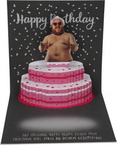 Produktbild Magni Depesche 0011694-033 Pop-up Glückwunschkarte zum Geburtstag, Klappkarte mit Musik, Lichtelementen un (1 Stk.)
