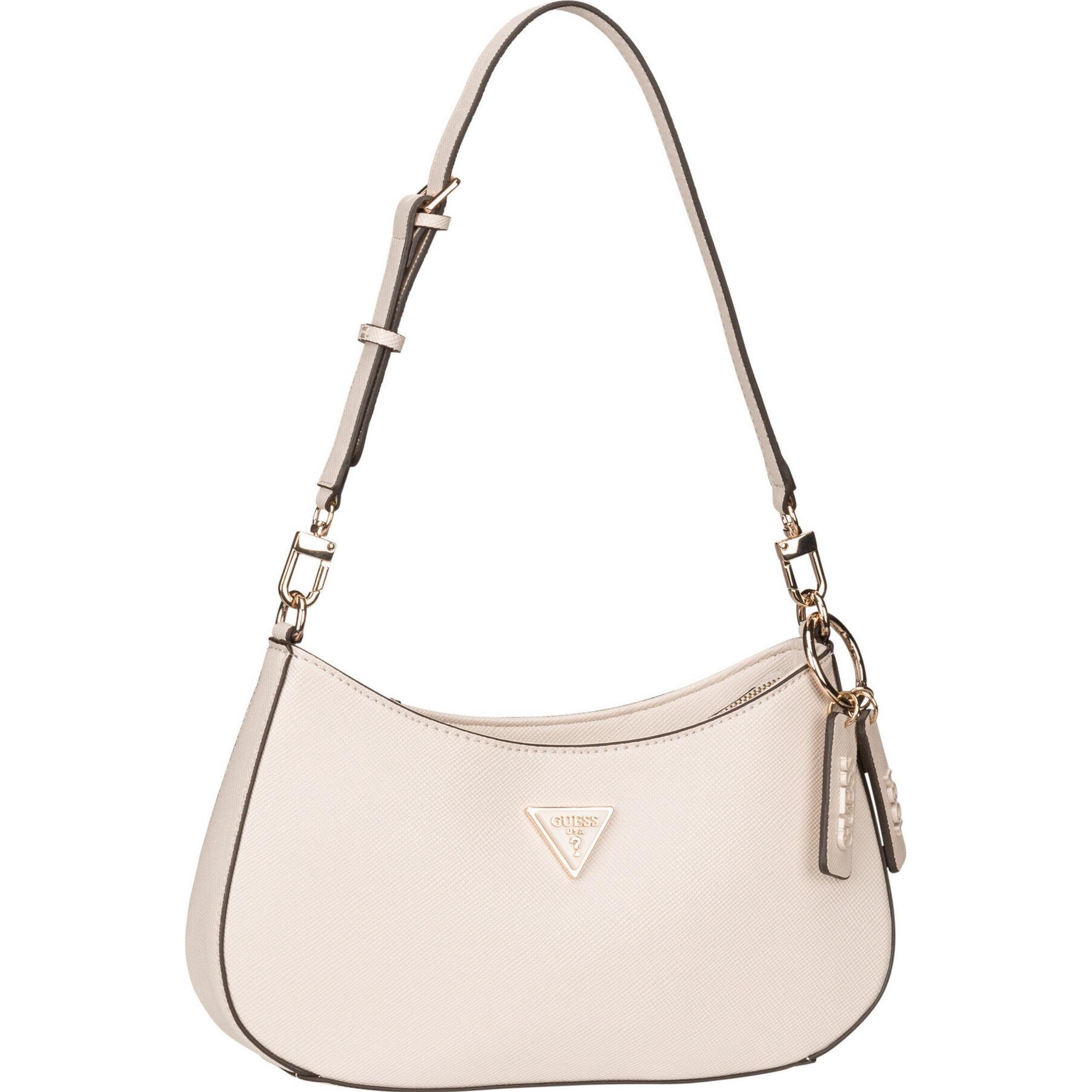 Guess, Handtasche, Noelle Schultertasche 29 cm, Beige