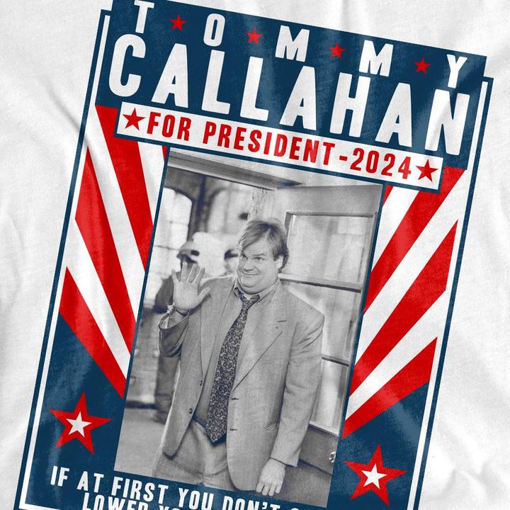 Actual product image Unisex Adult Callahan For President 2024 Lower Your Standards T-Shirt (M)