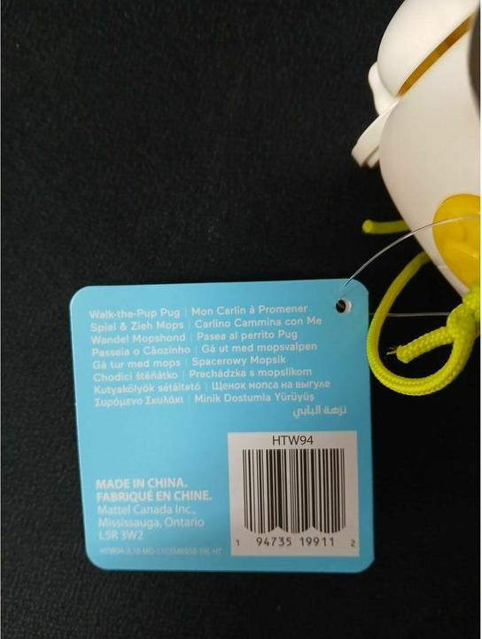 Actual product image Fisher-Price play & pull pug