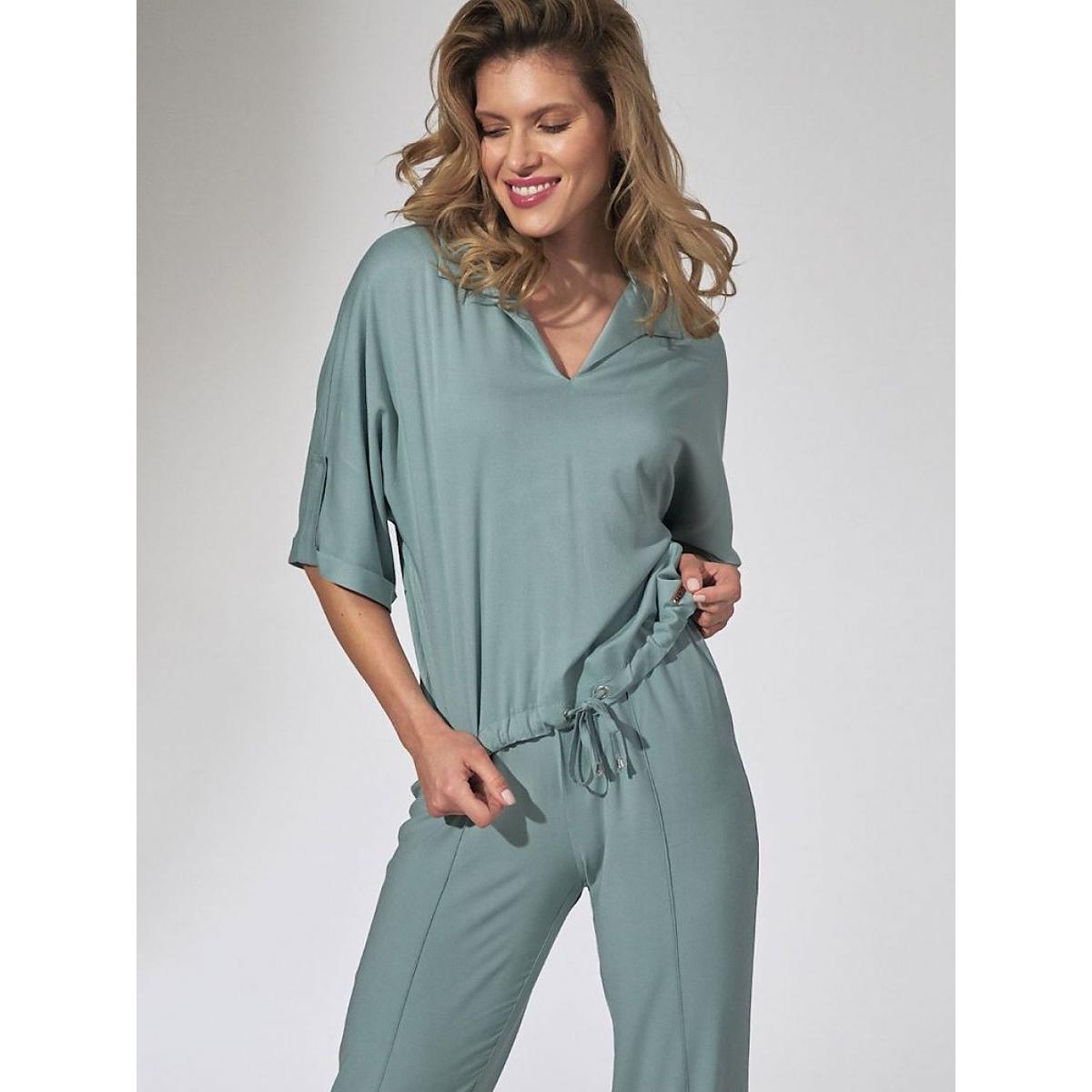 Figl, Damen, Bluse, Bluse, Grün, (L, XL)