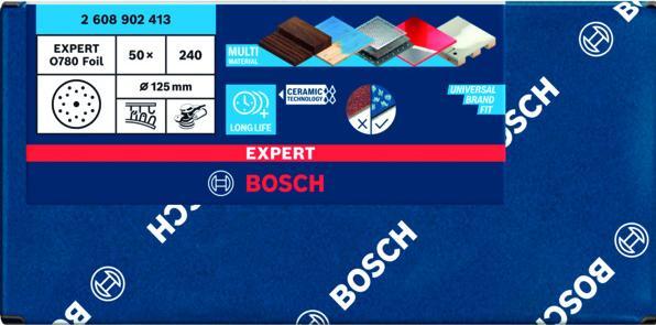 Immagine prodotto Bosch Professional Dischi abrasivi BOSCH EXPERT O780 / 125 (240)