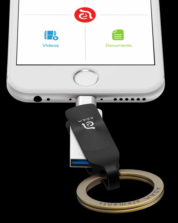 Actual product image Adam Elements iKlips Duo+ (128 GB, USB 3.1)