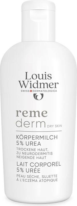 Actual product image Widmer Louis Remederm Körpermilch 5% Urea parfumiert 200 ml (Body milk, 200 ml)