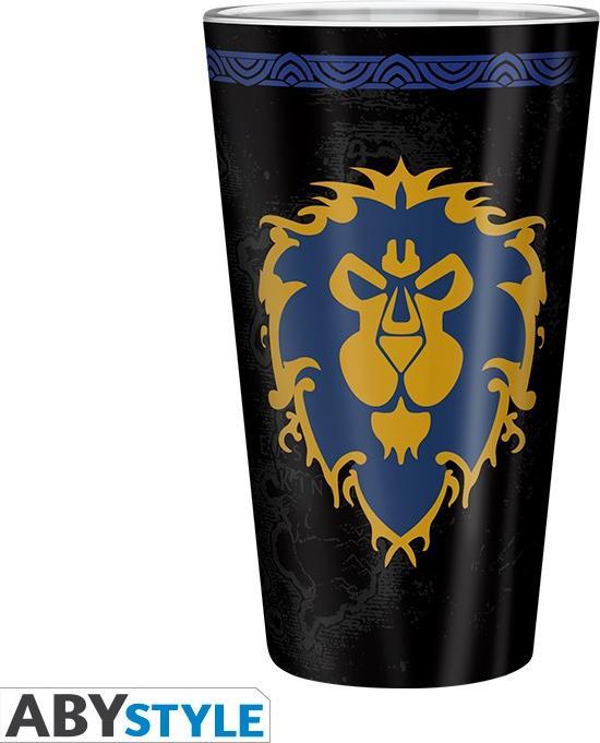 Produktbild ABYstyle WORLD OF WARCRAFT - Large Glass - 400ml - Alliance - box x2 (PC)