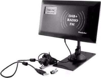 Actual product image INNE Radio TV Antenna DAB + FM Slim (Flat antenna, 33 dB, DAB/ DAB+)